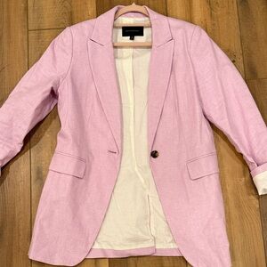 Women's Linen Cotton Pink Blazer from Banana Republic size 8